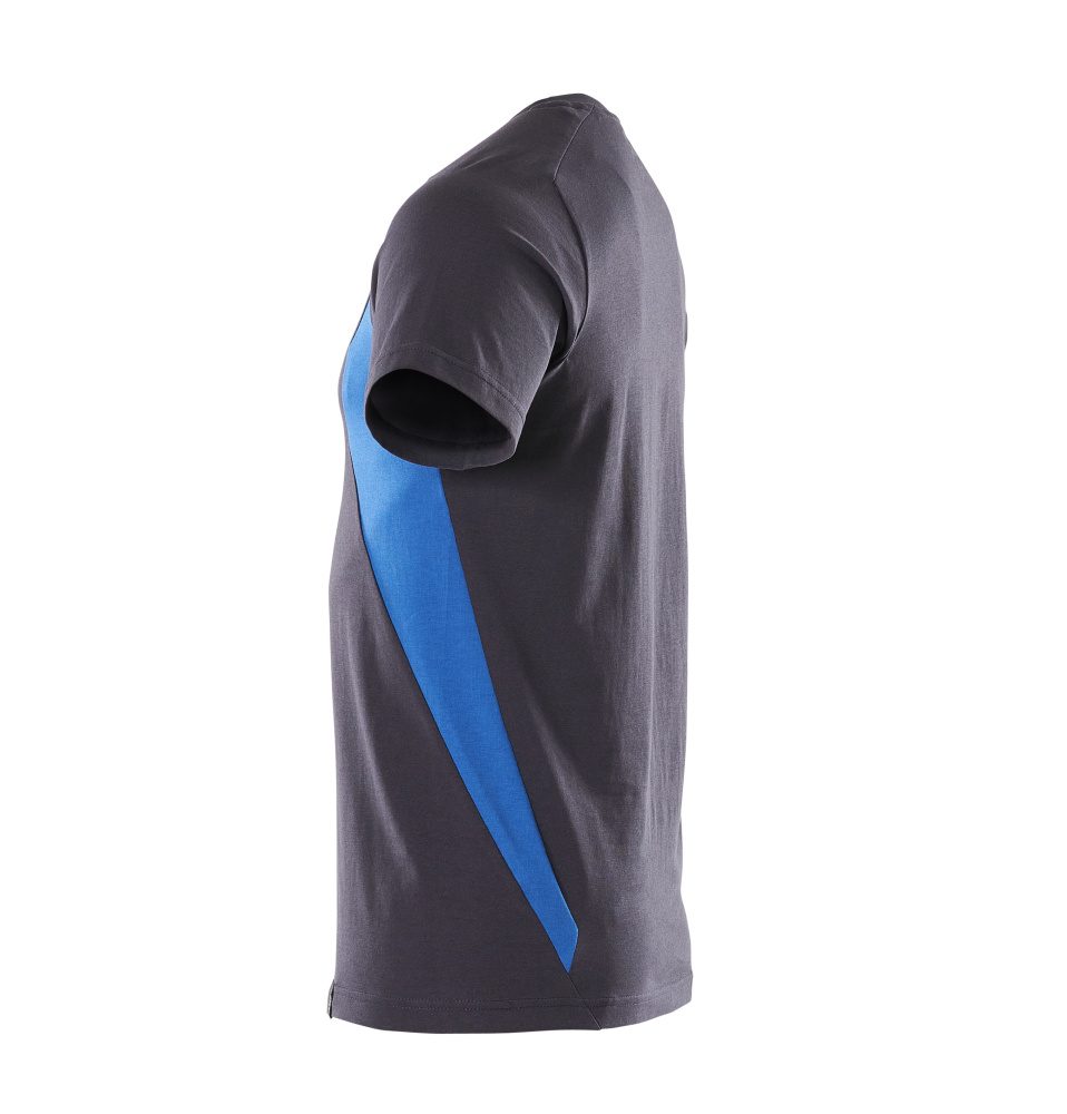 Mascot Accelerate 100% Baumwolle T-Shirt – schwarzblau/azurblau