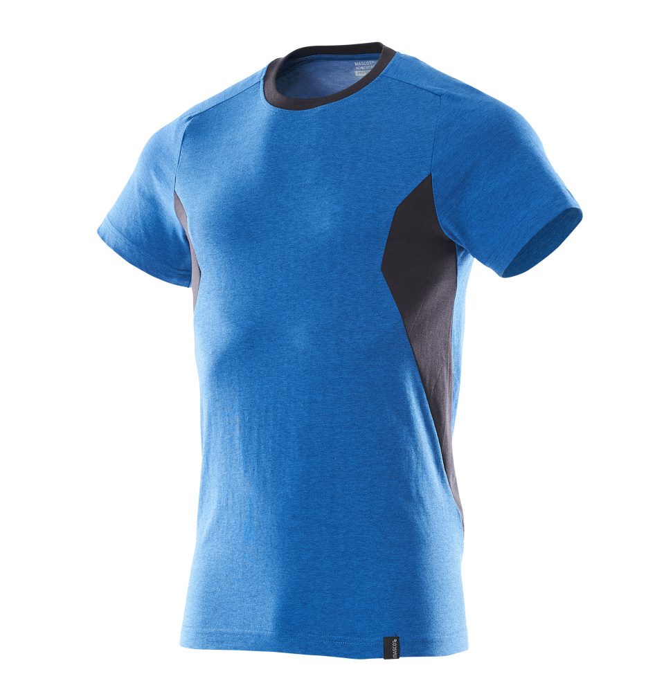Mascot Accelerate 100% Baumwolle T-Shirt – azurblau/schwarzblau