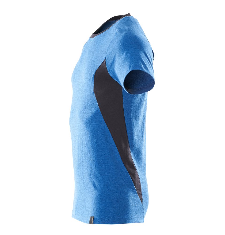 Mascot Accelerate 100% Baumwolle T-Shirt – azurblau/schwarzblau