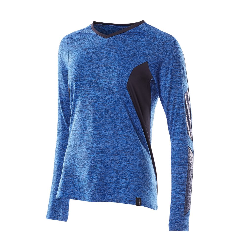 Mascot Damen Coolmax Pro Accelerate Langarmshirt – azurblau/schwarzblau