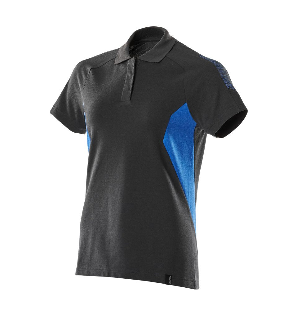 Mascot Damen Accelerate Poloshirt – schwarzblau/azurblau