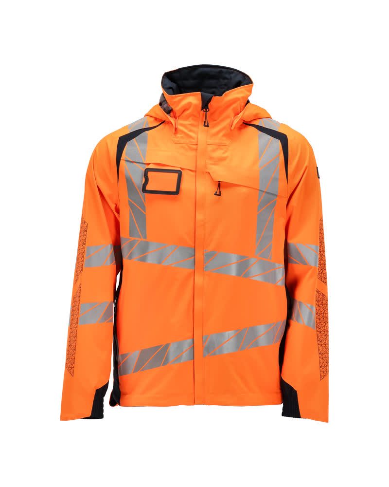 Mascot Accelerate Safe Warnschutz Regenjacke – orange/schwarzblau