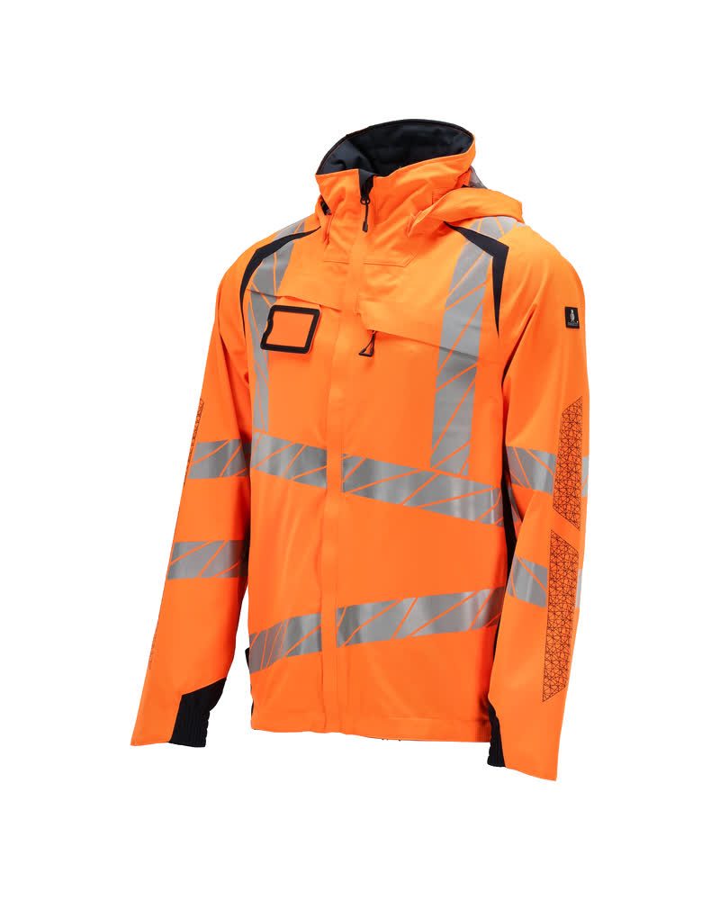 Mascot Accelerate Safe Warnschutz Regenjacke – orange/schwarzblau