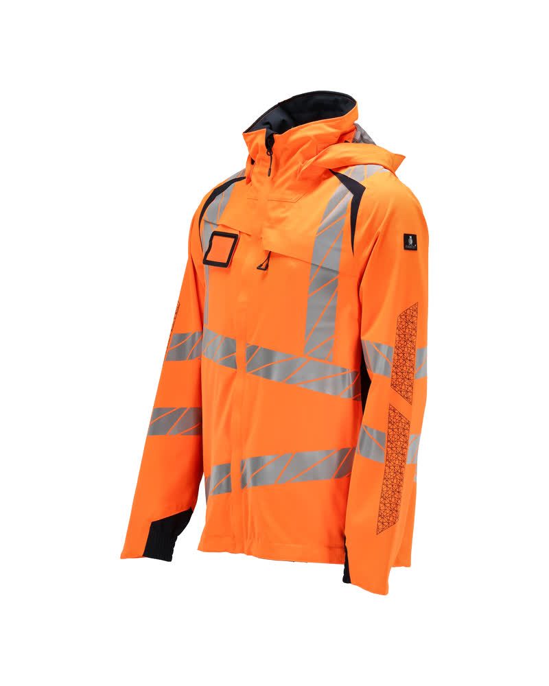 Mascot Accelerate Safe Warnschutz Regenjacke – orange/schwarzblau