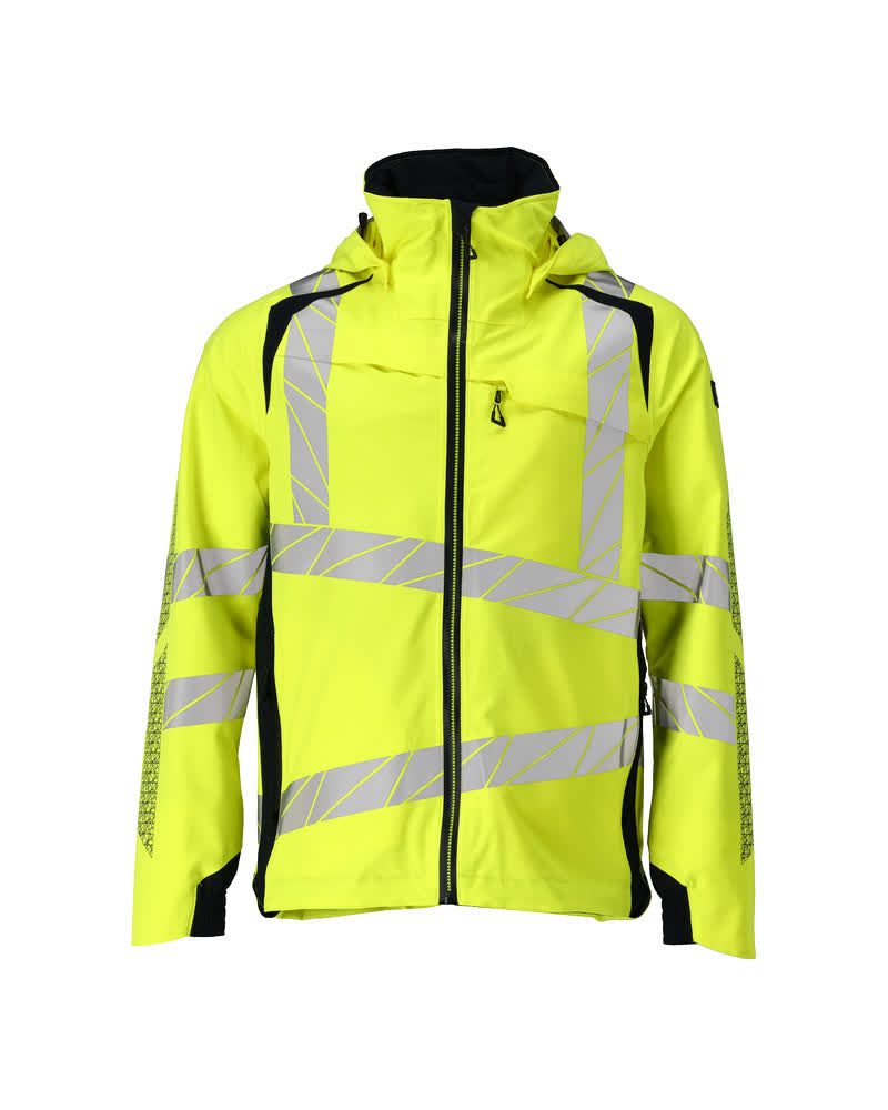 Mascot Accelerate Safe Warnschutz Regenjacke – gelb/schwarzblau