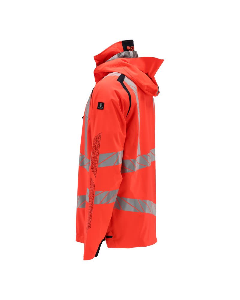 Mascot Accelerate Safe Warnschutz Regenjacke – rot/schwarzblau