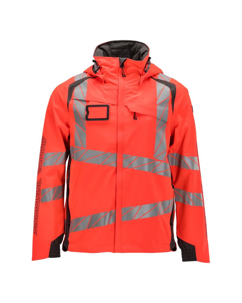 Mascot Accelerate Safe Warnschutz Regenjacke – rot/dunkelanthrazit