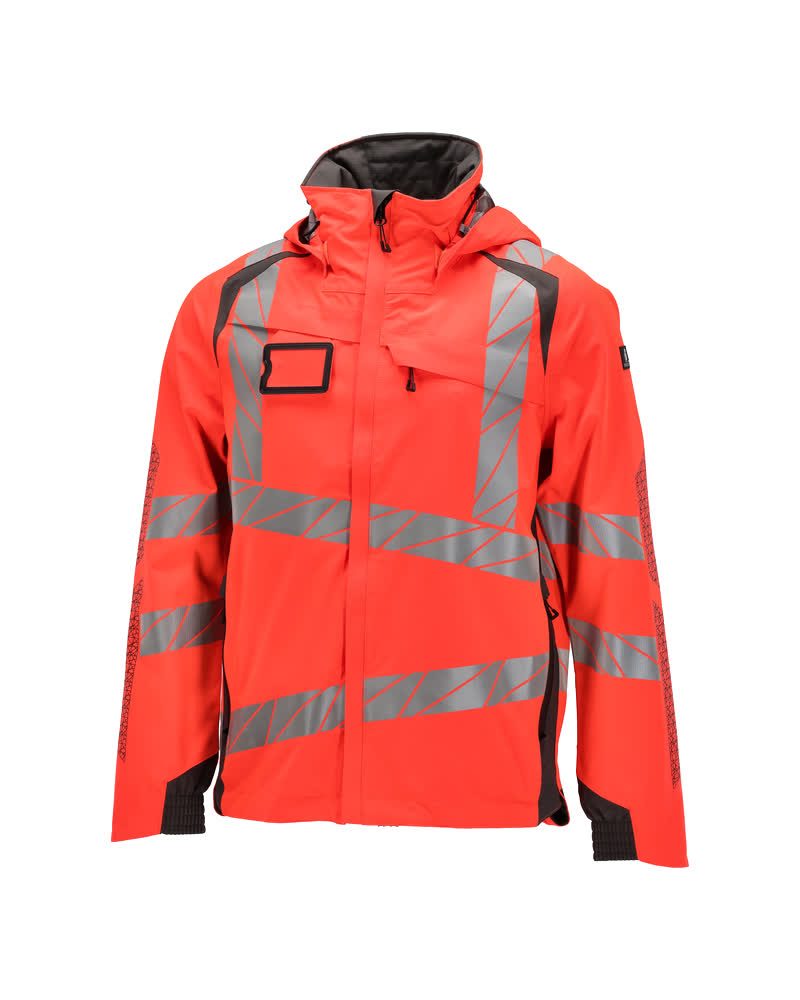 Mascot Accelerate Safe Warnschutz Regenjacke – rot/dunkelanthrazit