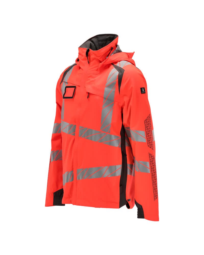 Mascot Accelerate Safe Warnschutz Regenjacke – rot/dunkelanthrazit