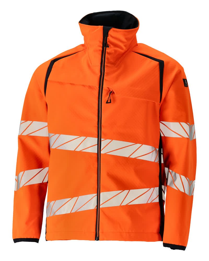 Mascot Accelerate Safe Warn-Softshelljacke – orange/schwarzblau