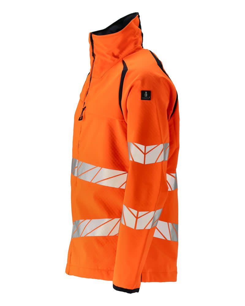 Mascot Accelerate Safe Warn-Softshelljacke – orange/schwarzblau