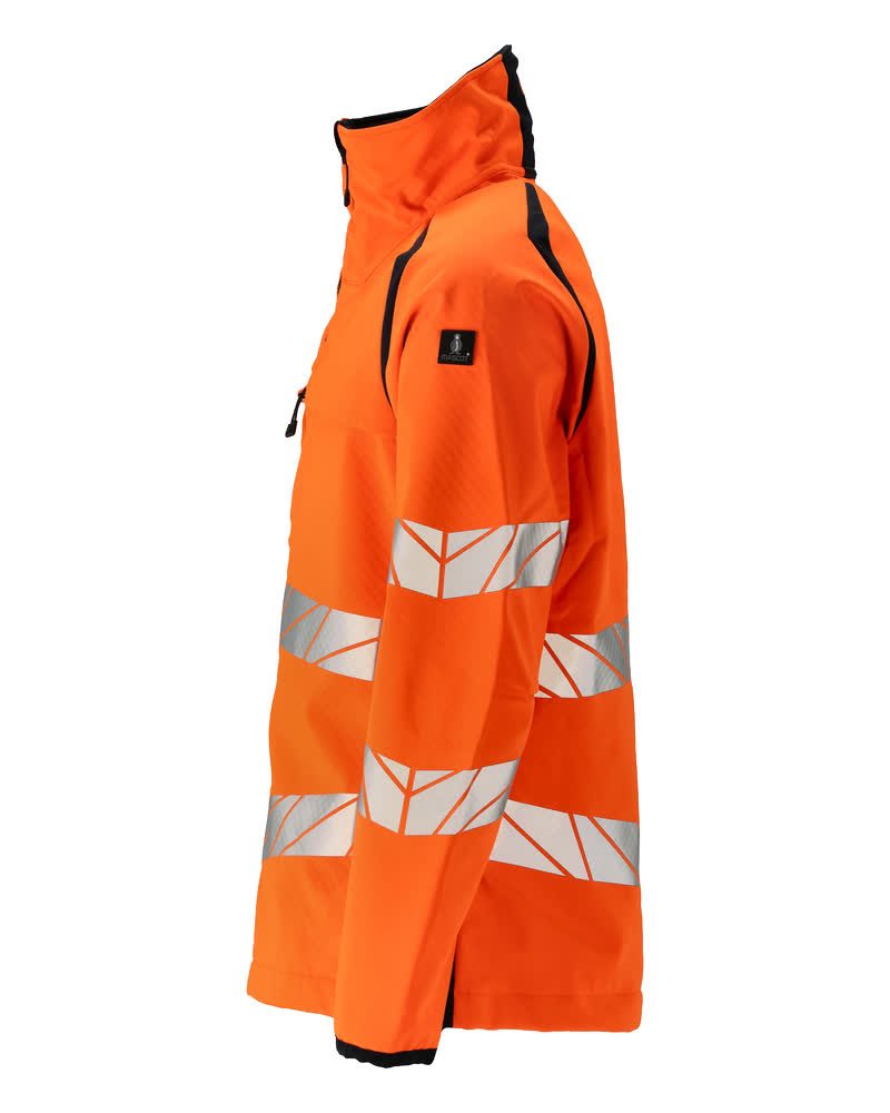 Mascot Accelerate Safe Warn-Softshelljacke – orange/schwarzblau