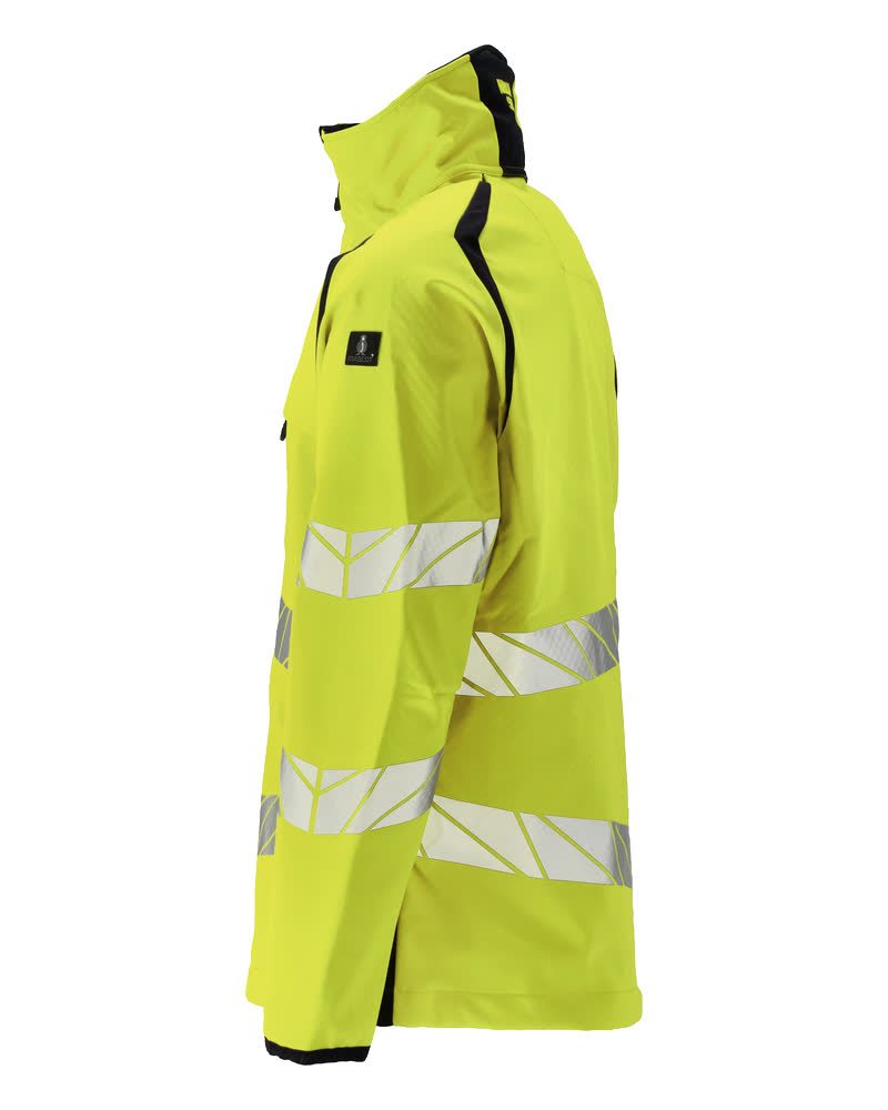Mascot Accelerate Safe Warn-Softshelljacke – gelb/schwarzblau