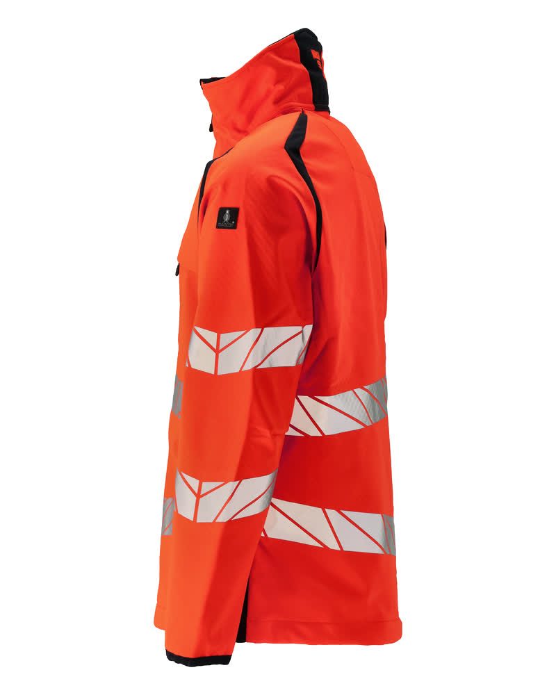 Mascot Accelerate Safe Warn-Softshelljacke – rot/schwarzblau