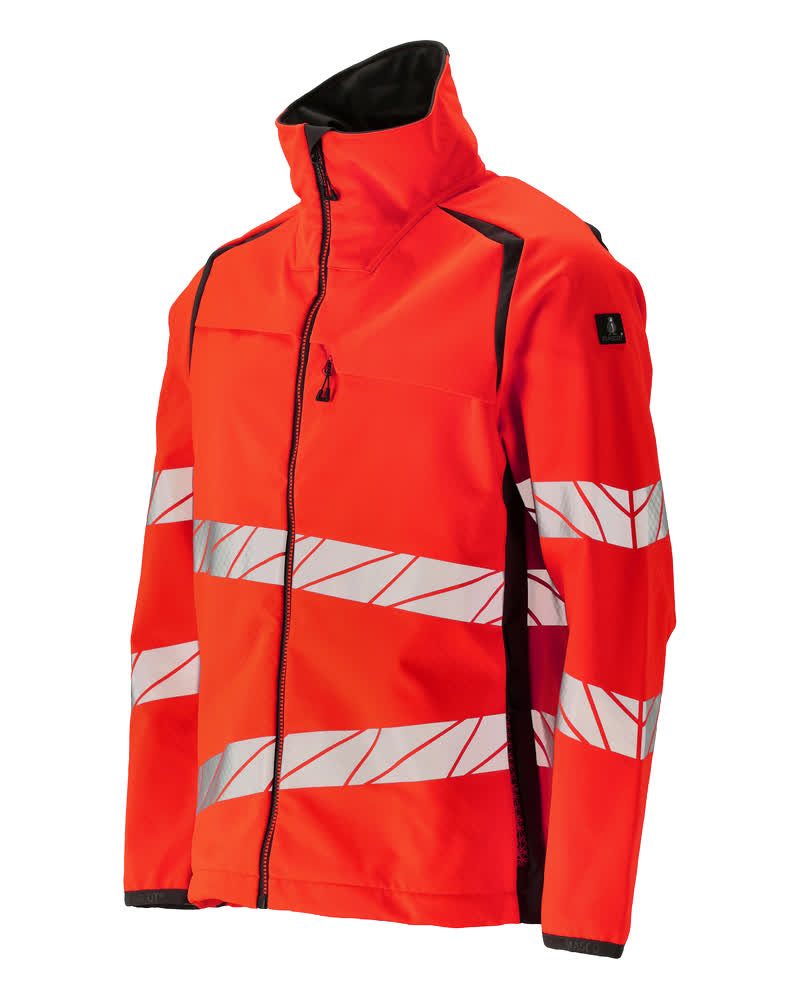 Mascot Accelerate Safe Warn-Softshelljacke – rot/dunkelanthrazit