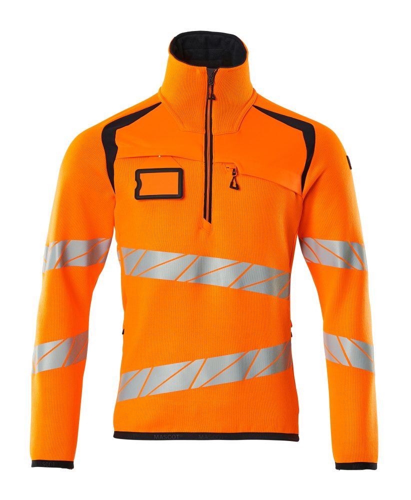 Mascot Accelerate Safe Warnschutz Strickpullover – orange/schwarzblau