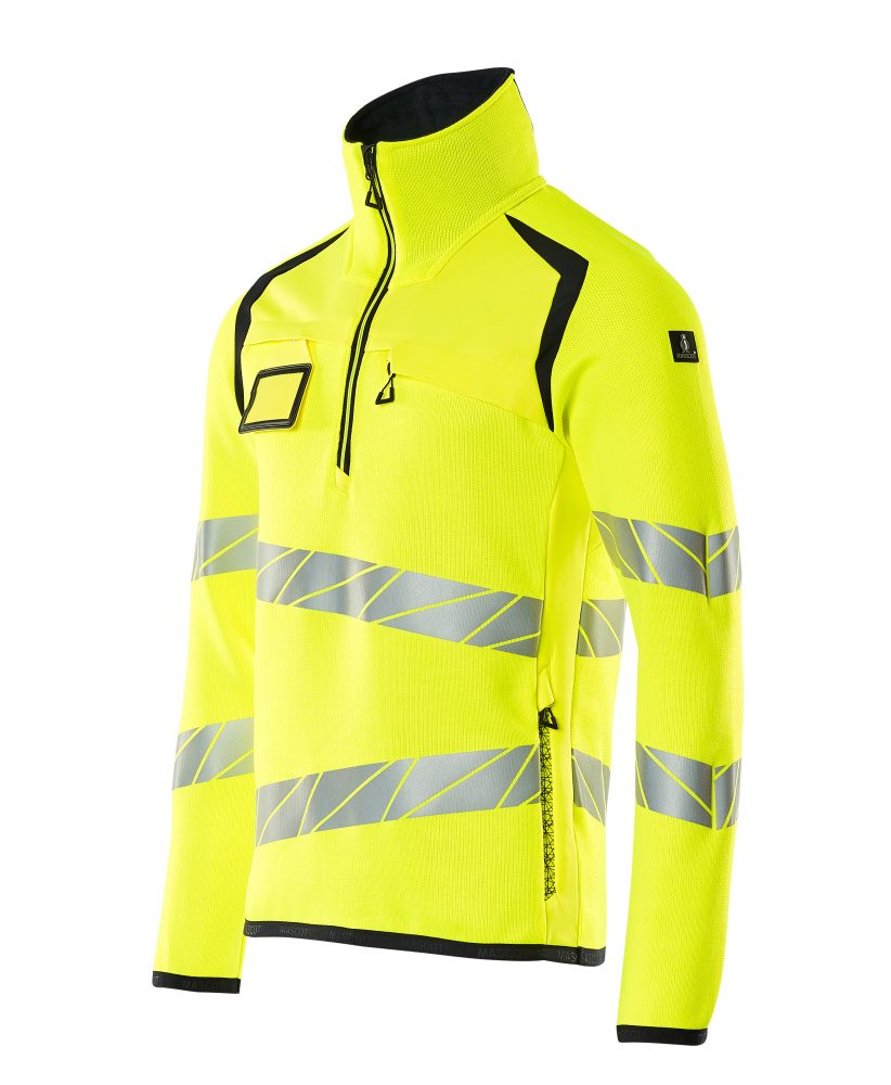 Mascot Accelerate Safe Warnschutz Strickpullover – gelb/schwarzblau
