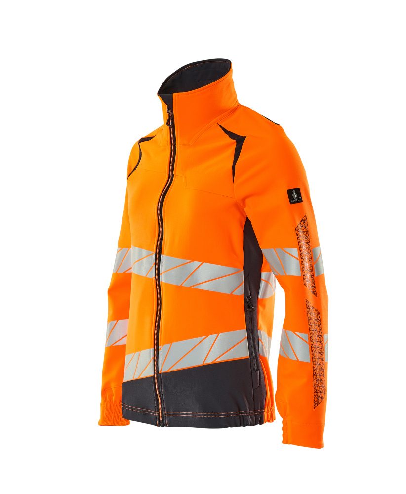 Mascot Damen Accelerate Safe Warn Stretchbundjacke – orange/schwarzblau