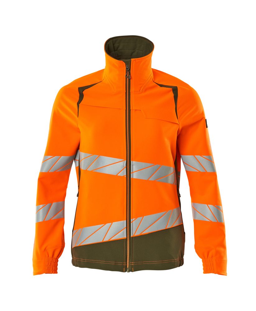 Mascot Damen Accelerate Safe Warn Stretchbundjacke – orange/moosgrün