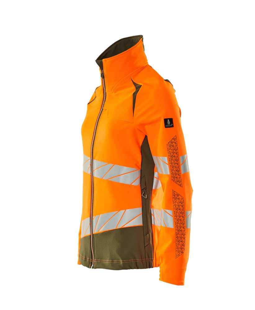 Mascot Damen Accelerate Safe Warn Stretchbundjacke – orange/moosgrün