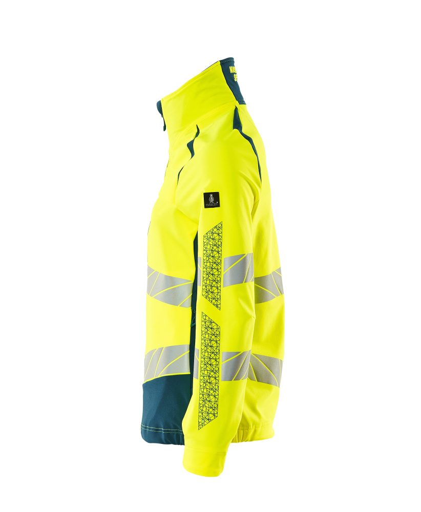 Mascot Damen Accelerate Safe Warn Stretchbundjacke – gelb/dunkelpetroleum