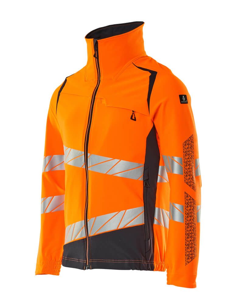 Mascot 19009 Warnschutz Stretch-Bundjacke – orange/schwarzblau
