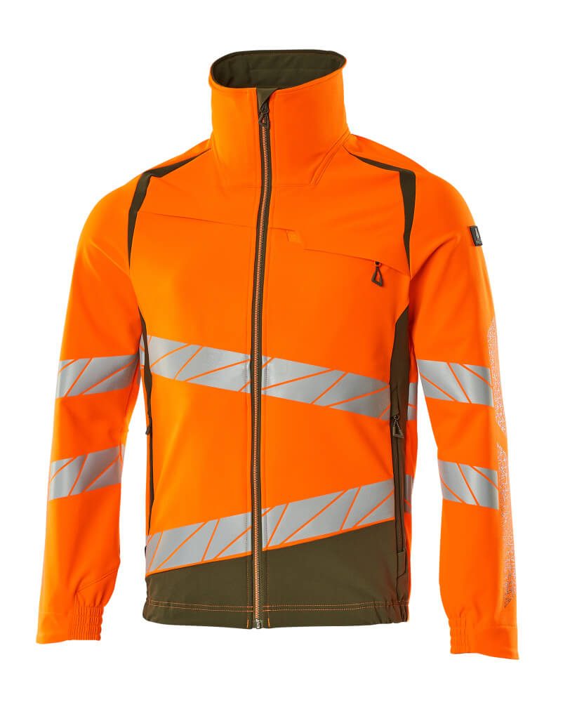 Mascot 19009 Warnschutz Stretch-Bundjacke – orange/moosgrün