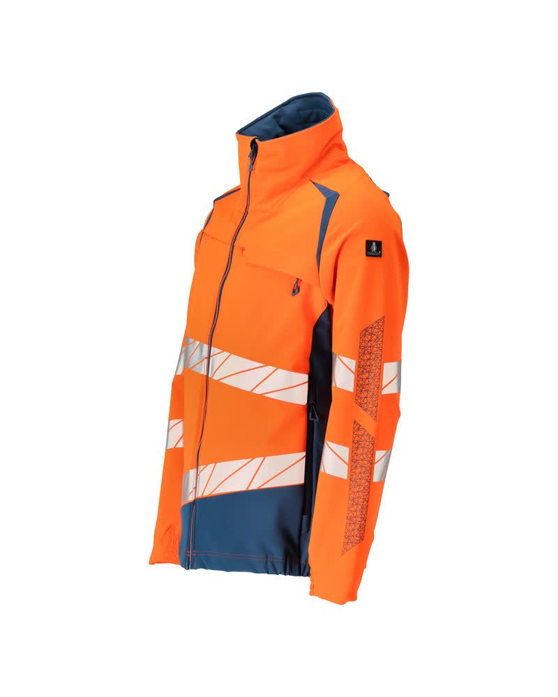 Mascot 19009 Warnschutz Stretch-Bundjacke – orange/dunkelpetroleum