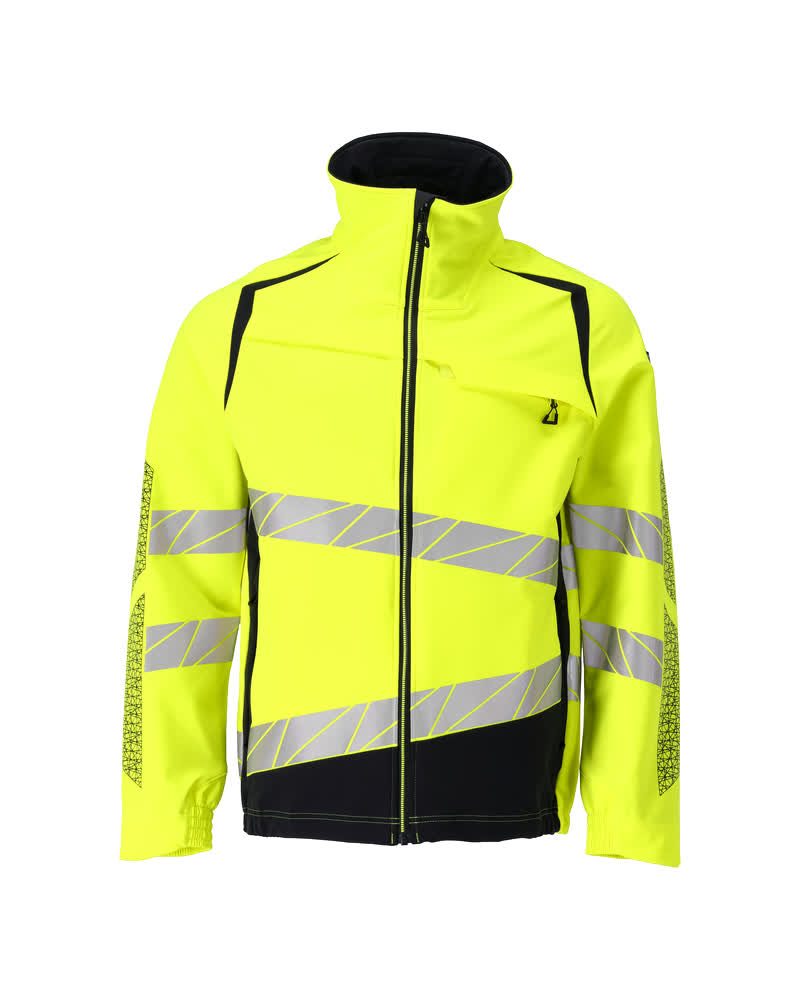 Mascot 19009 Warnschutz Stretch-Bundjacke – gelb/schwarzblau