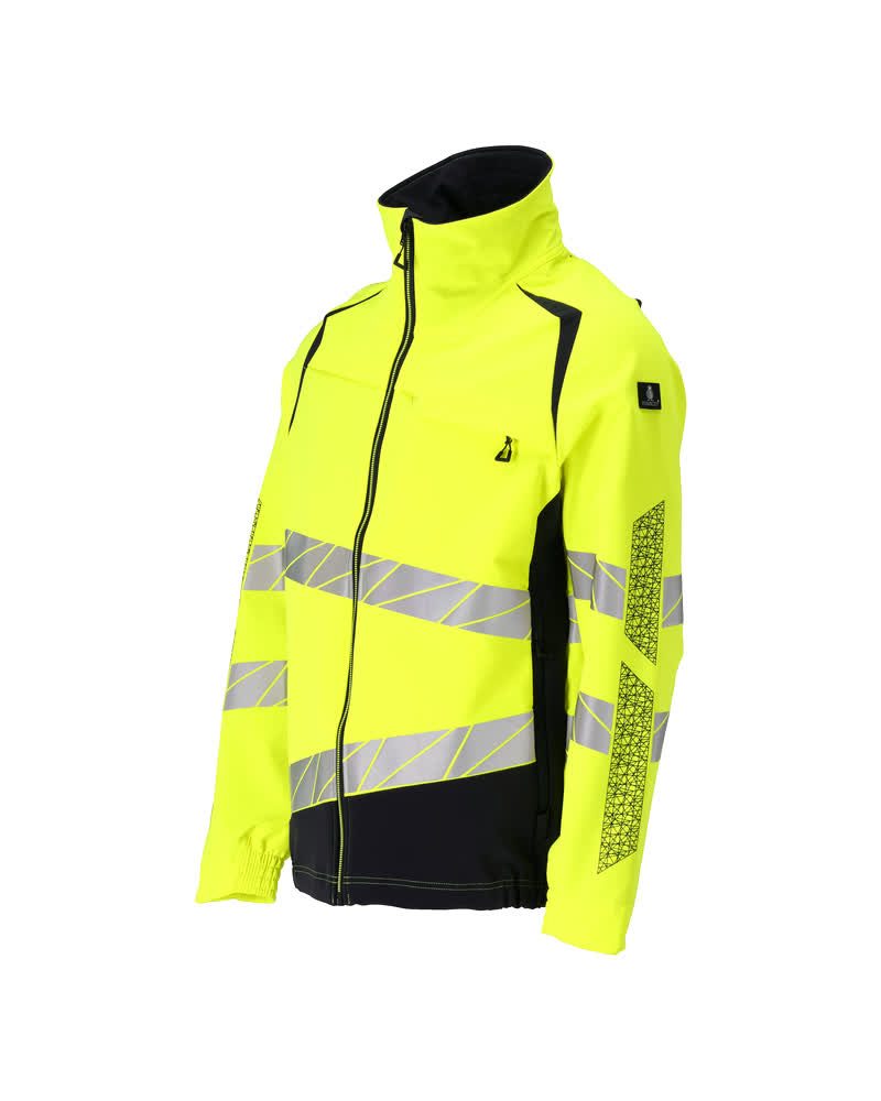 Mascot 19009 Warnschutz Stretch-Bundjacke – gelb/schwarzblau