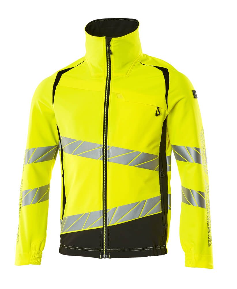 Mascot 19009 Warnschutz Stretch-Bundjacke – gelb/schwarz