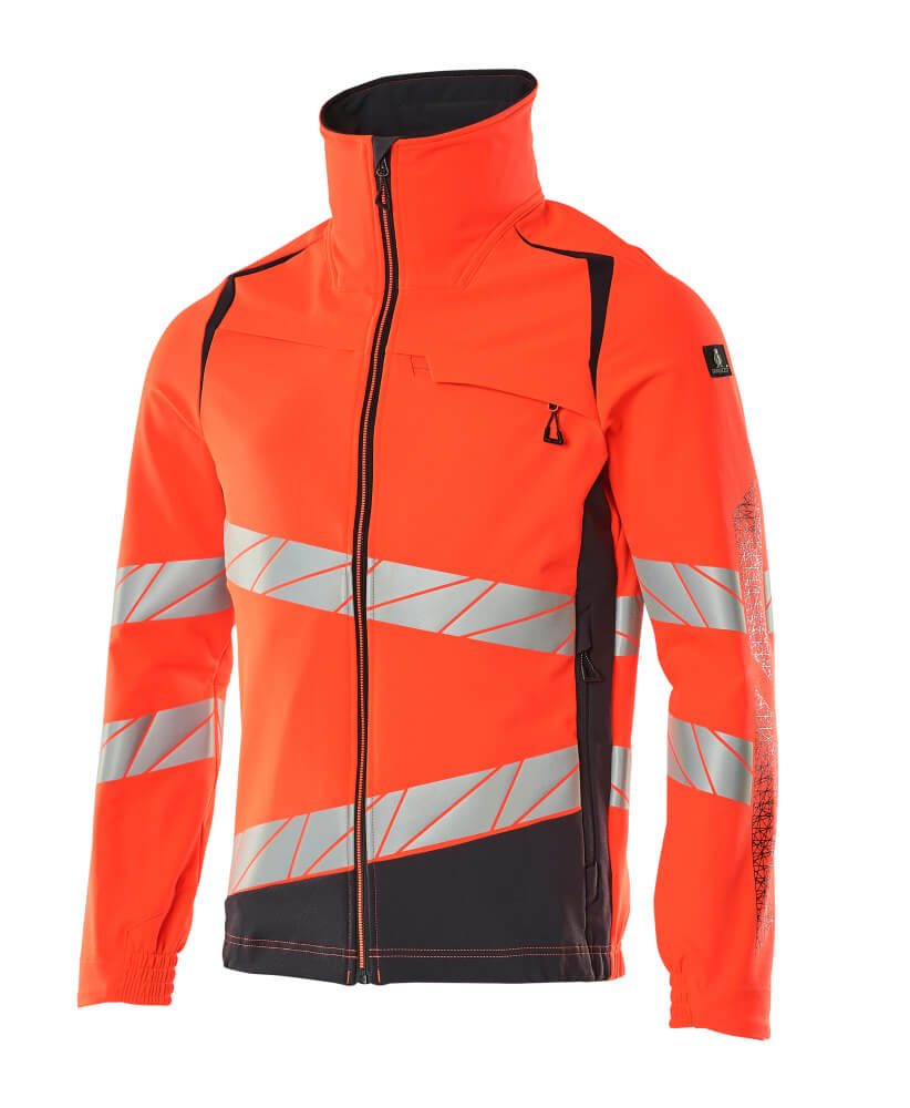 Mascot 19009 Warnschutz Stretch-Bundjacke – rot/schwarzblau