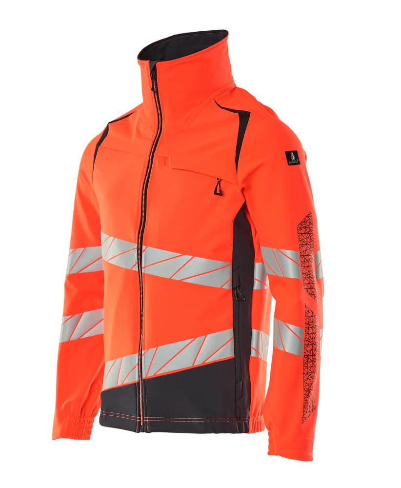 Mascot 19009 Warnschutz Stretch-Bundjacke – rot/schwarzblau