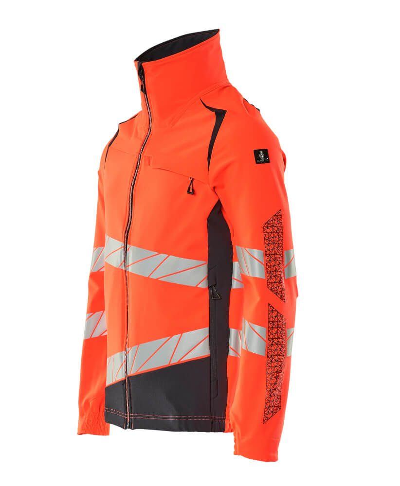 Mascot 19009 Warnschutz Stretch-Bundjacke – rot/schwarzblau