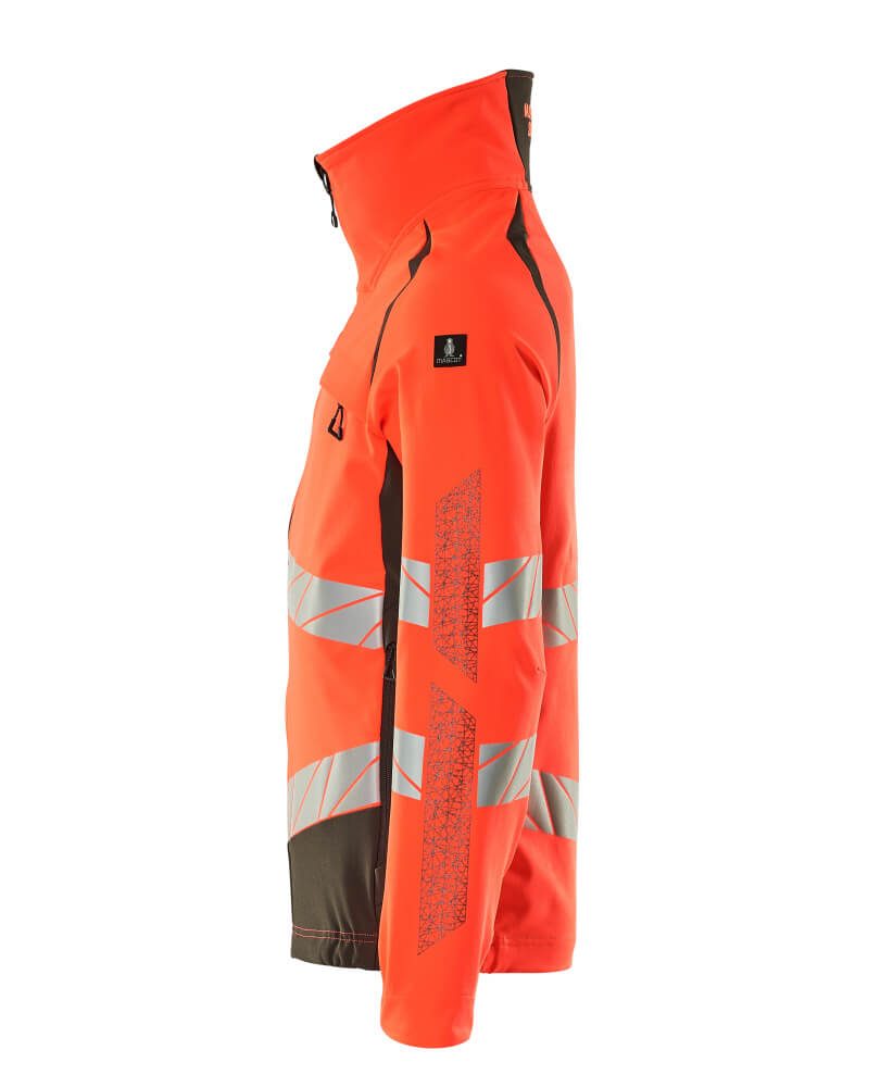 Mascot 19009 Warnschutz Stretch-Bundjacke – rot/dunkelanthrazit
