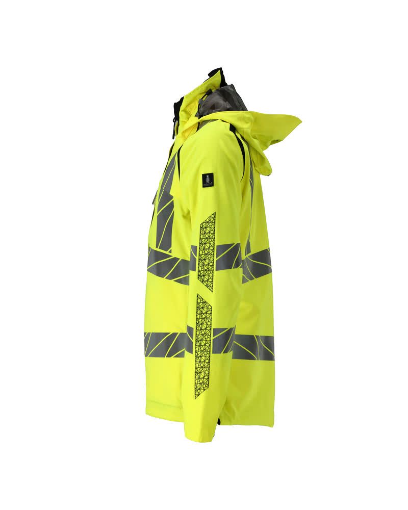 Mascot Damen Accelerate Safe Warnschutz Regenjacke – gelb/schwarz