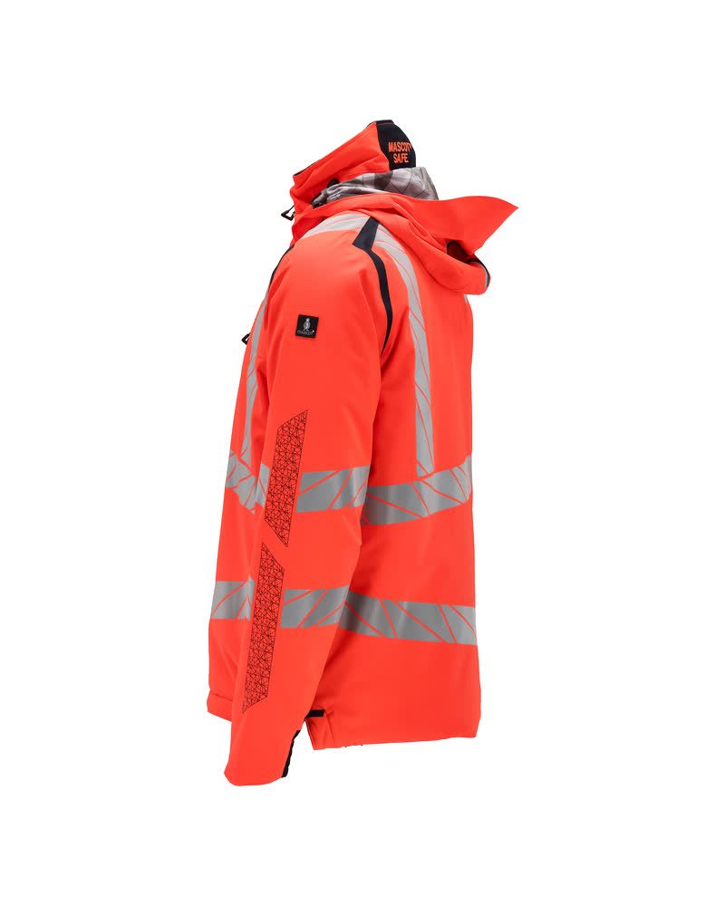 Mascot Accelerate Safe Warnschutz Winterjacke – rot/schwarzblau
