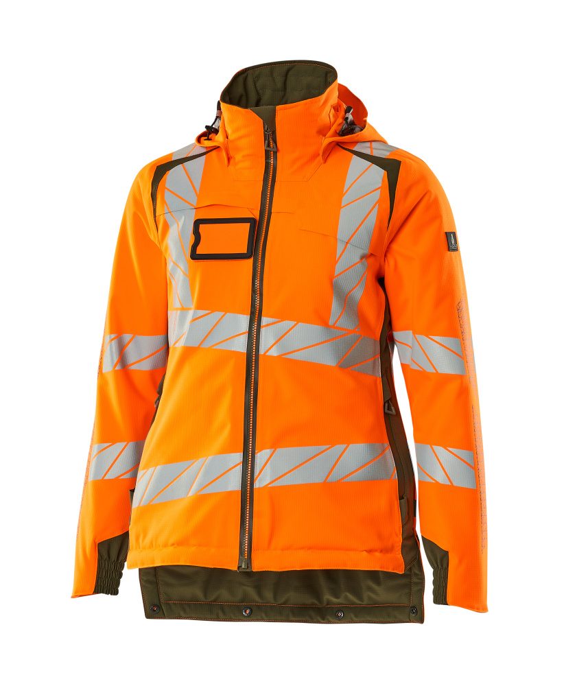 Mascot Damen Accelerate Safe Masco Warnschutz Winterjacke – orange/moosgrün