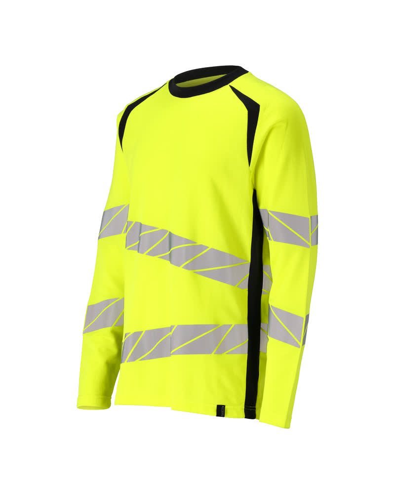 Mascot Accelerate Safe Warnschutz Langarmshirt – gelb/schwarzblau