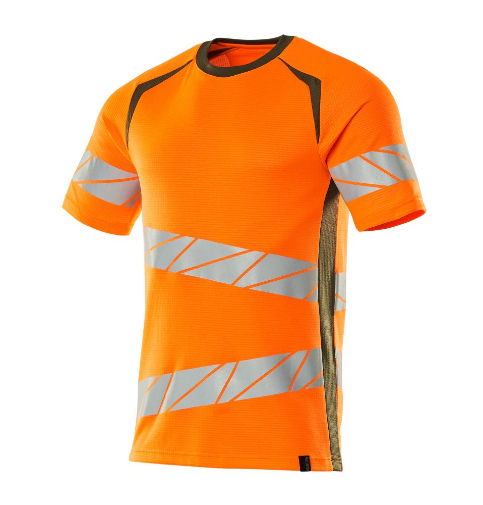 Mascot Accelerate Safe Warnschutz T-Shirt 19082-771 – orange/moosgrün