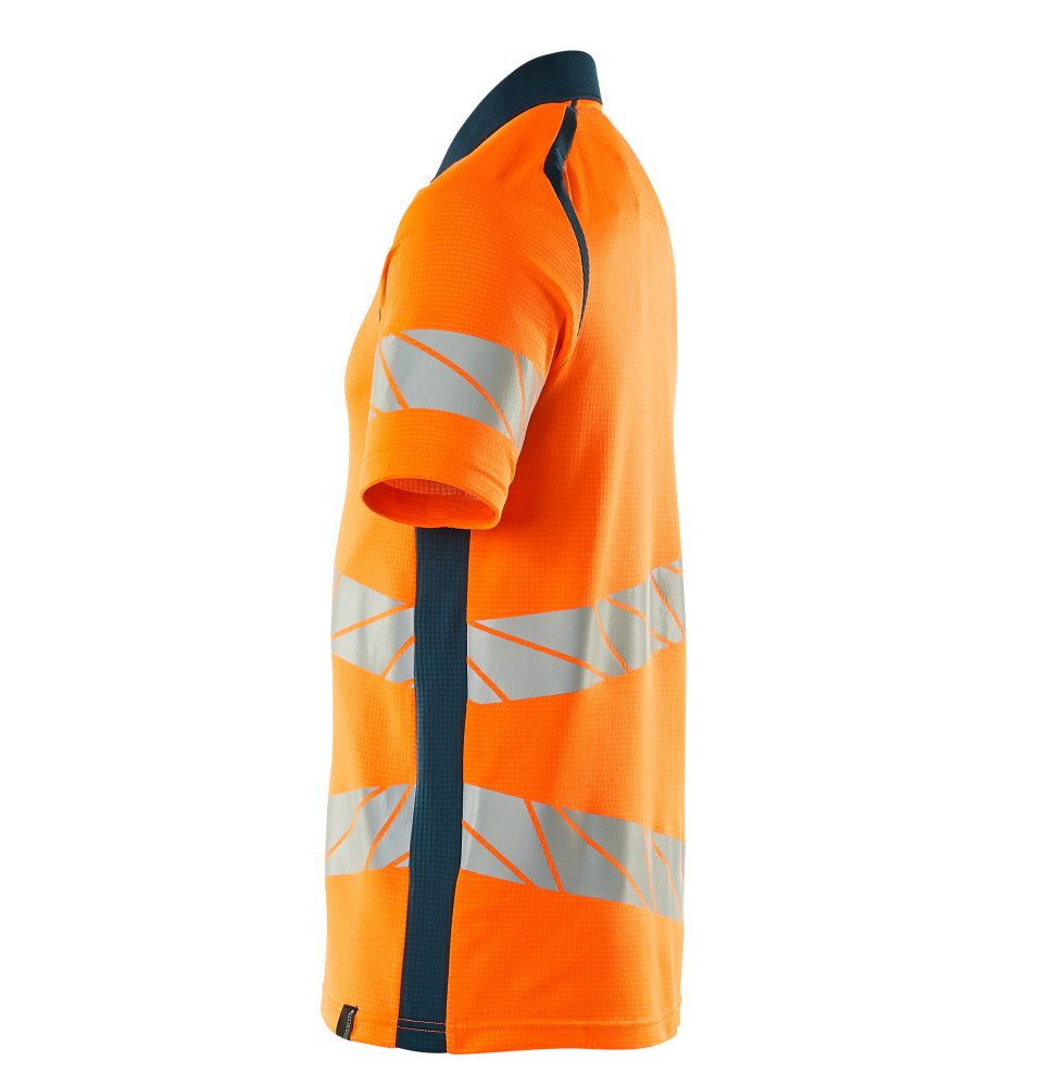 Mascot Accelerate Safe Warnschutz Polo-Shirt – orange/dunkelpetroleum