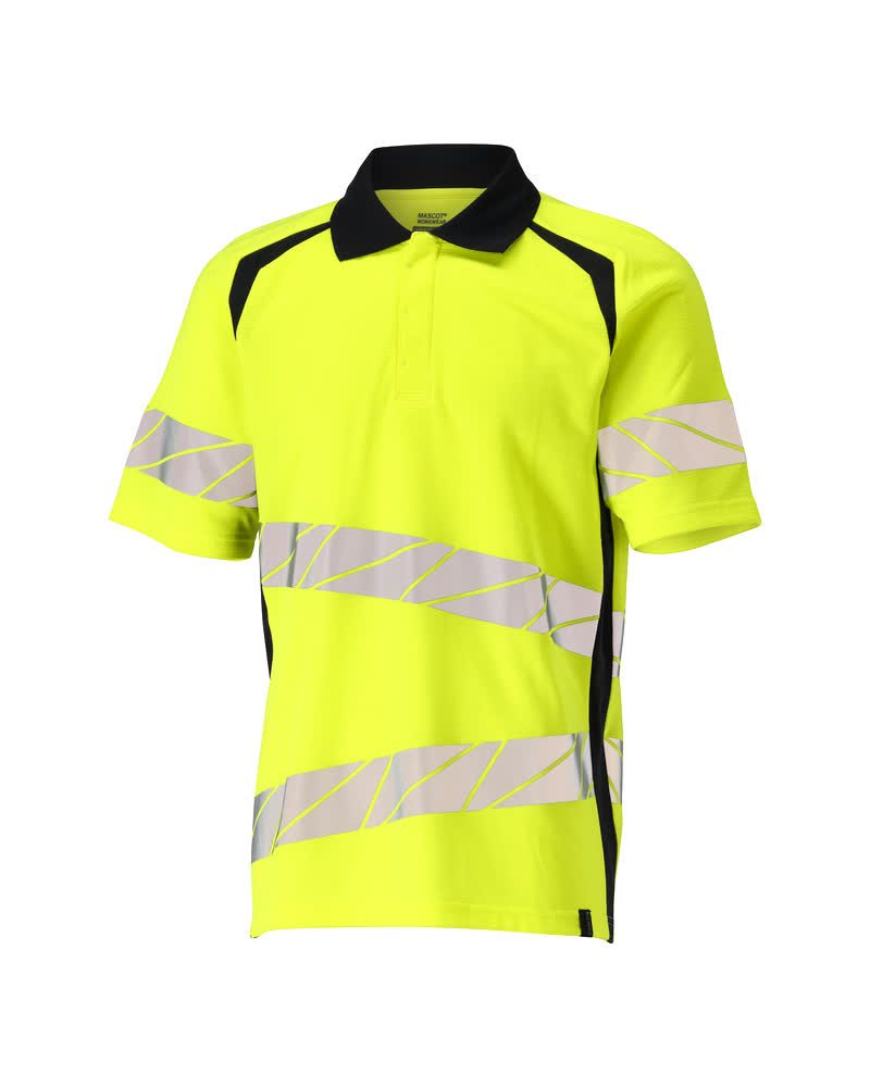 Mascot Accelerate Safe Warnschutz Polo-Shirt – gelb/schwarzblau