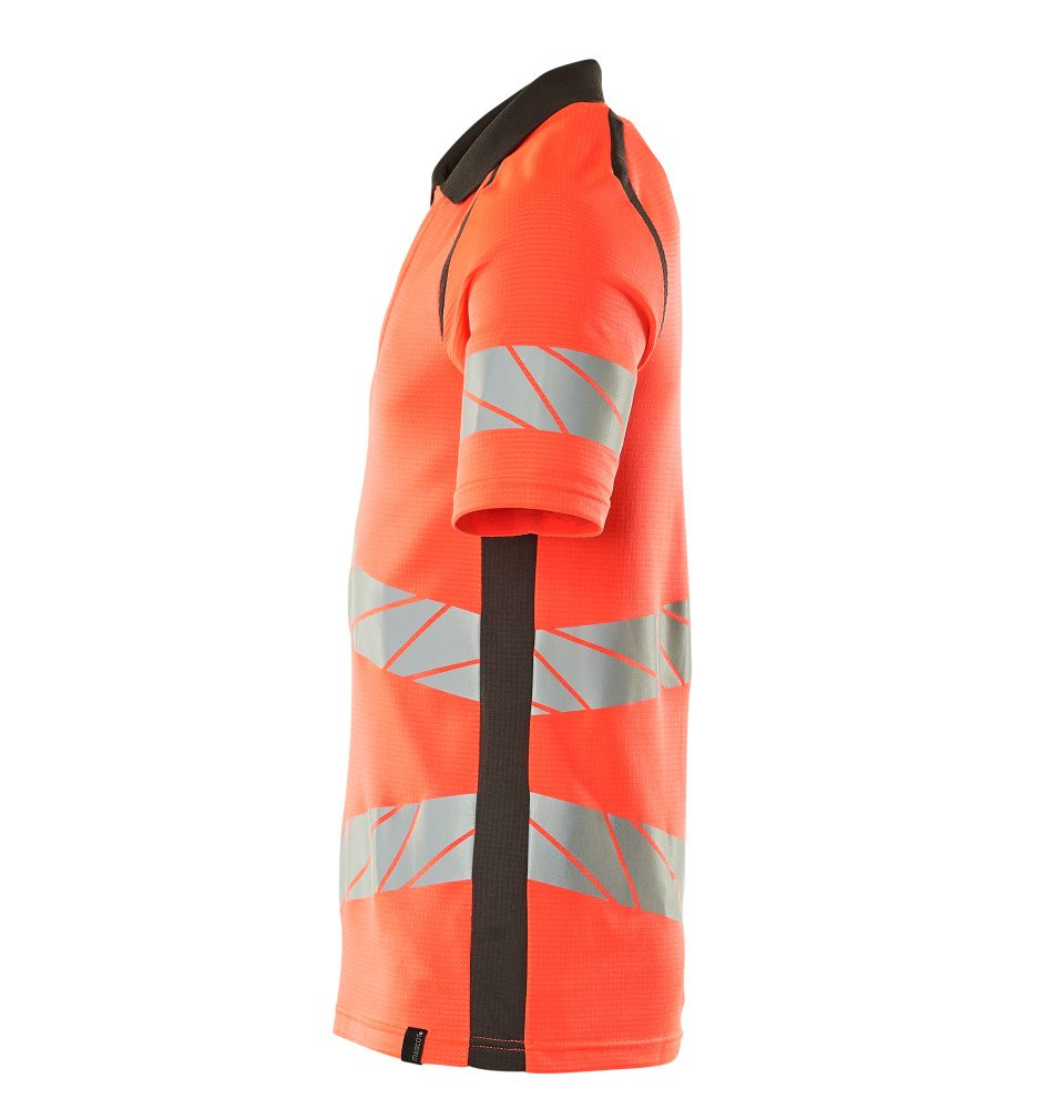 Mascot Accelerate Safe Warnschutz Polo-Shirt – rot/dunkelanthrazit