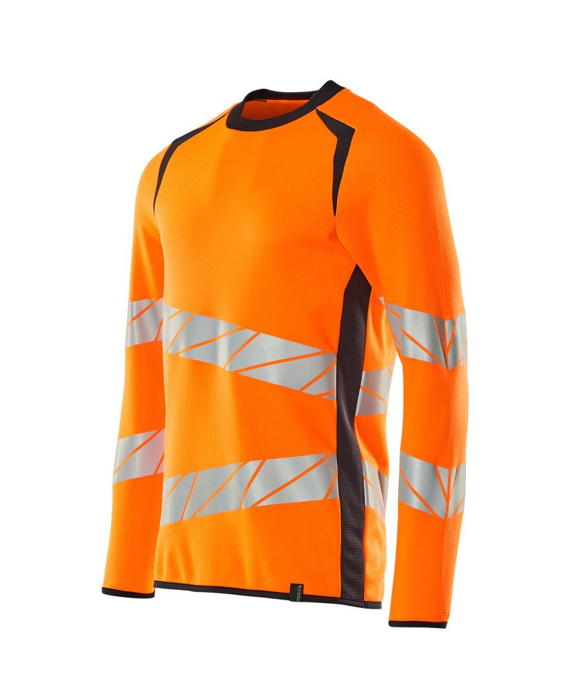 Mascot Accelerate Safe Warnschutz Sweatshirt – orange/schwarzblau
