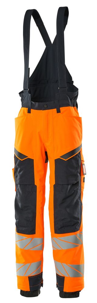 Mascot Accelerate Safe Warnschutz Winterhose – orange/schwarzblau