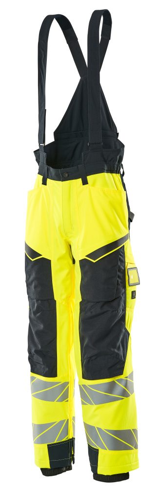 Mascot Accelerate Safe Warnschutz Winterhose – gelb/schwarzblau