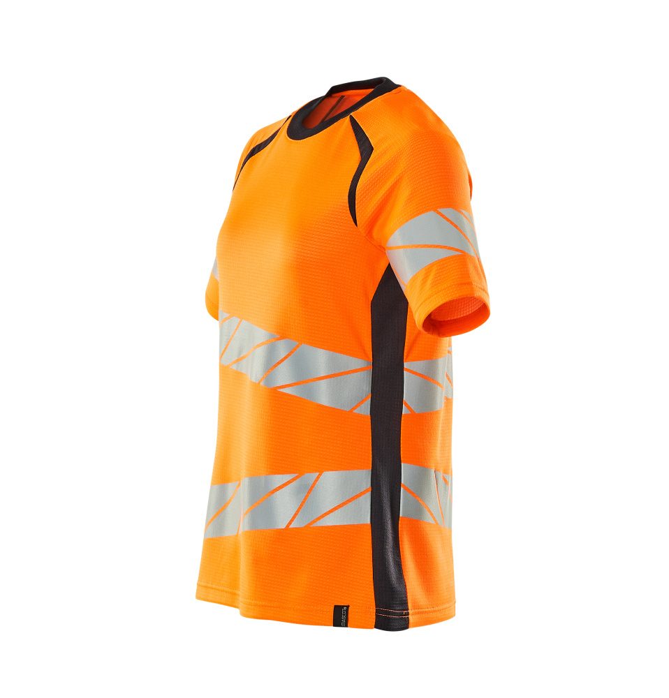 Mascot Damen Accelerate Safe Warnschutz T-Shirt – orange/schwarzblau