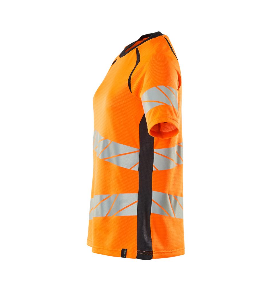 Mascot Damen Accelerate Safe Warnschutz T-Shirt – orange/schwarzblau