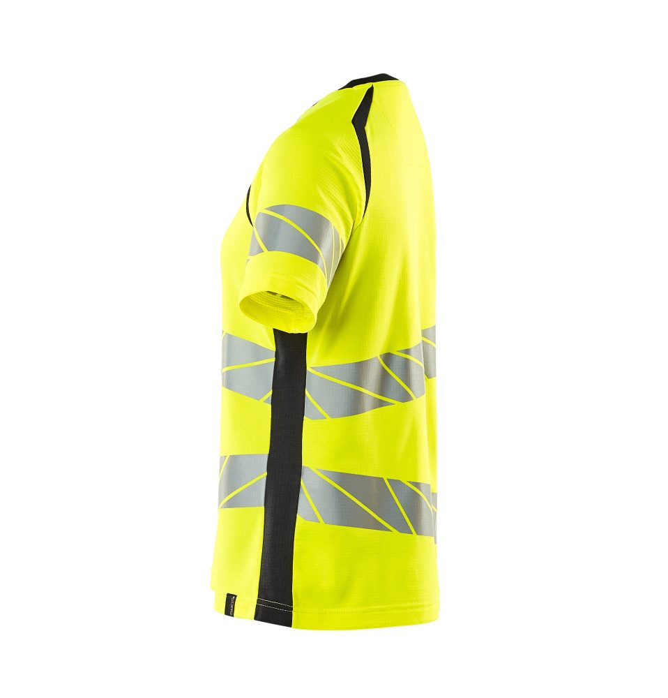 Mascot Damen Accelerate Safe Warnschutz T-Shirt – gelb/schwarzblau