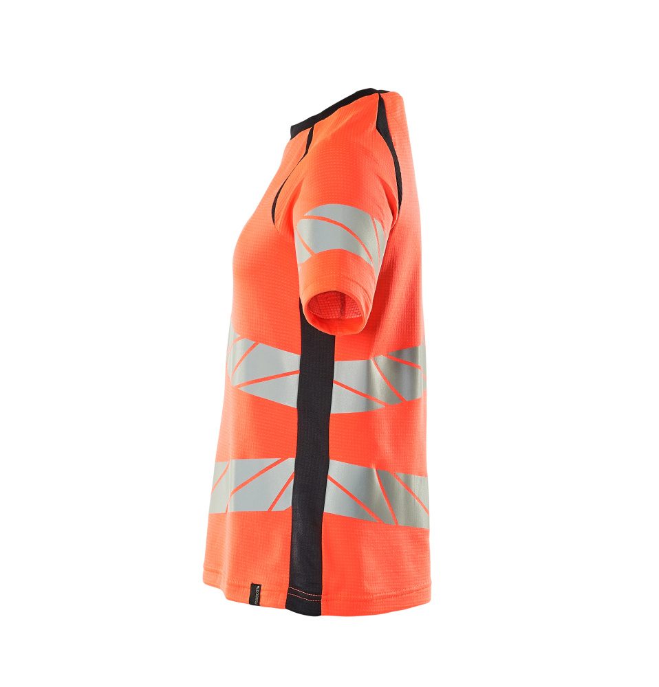 Mascot Damen Accelerate Safe Warnschutz T-Shirt – rot/schwarzblau